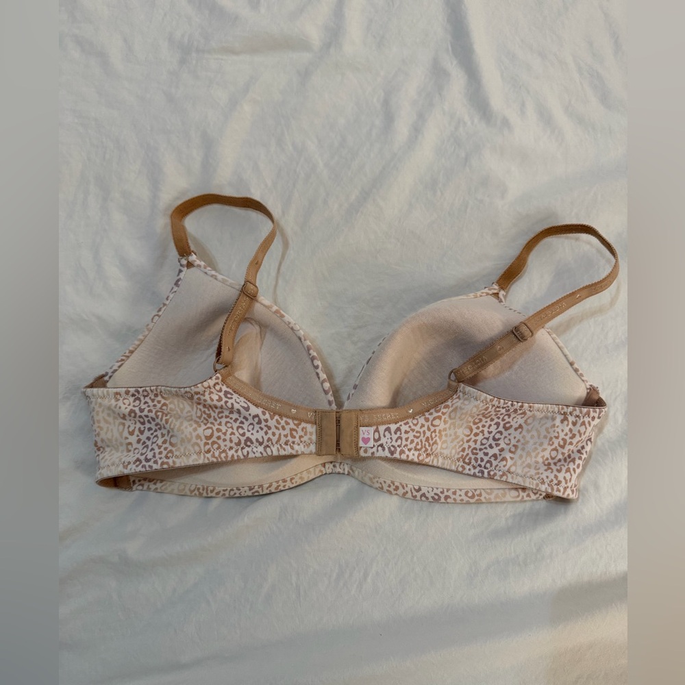 Victoria Secret Cotton Lingerie Leopard Print Women's Bra - Picture 2 of 3